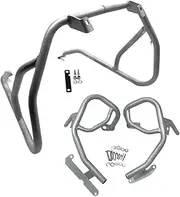 2023 G310 GS Full Set Motorcycle Engine Guard Crash Bar Bumper Fairing Frame Bar Fit for BMW G310GS G 310GS 2017-2022 Beautiful(Silver)