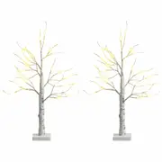 Costway 60cm LED Birch Twig Branch Tree Christmas Artificial Xmas Tree Home Party Decor
