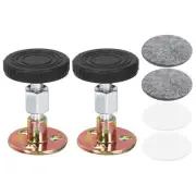 Headboard Stoppers, 2Pcs - Adjustable Bed Frame Anti-Shake (46-64mm, Silver)