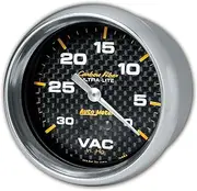 Auto Meter 4884 Carbon Fiber Mechanical Vacuum Gauge