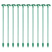 10 Pcs Plant Stem Support Stakes for Tree Tomatoes Flowers Young Trees, Green
