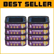 Compatible Cat Litter Bags for Genie Standard & Plus - Pack of 8, 24ft Each