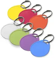 Lucky Line 1-1/4" Label It Plastic Tag, 100 Pack, Assorted Colors (25075)