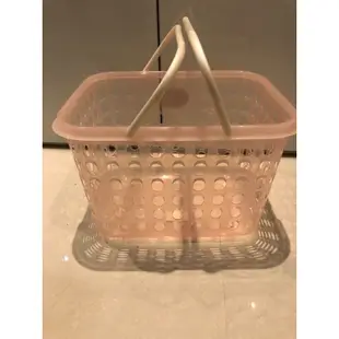 粉紅色塑膠籃/洗衣籃/收納籃