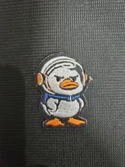 Duck COURAGE Astronaut Iron on Sew on Patch Embroidered Badge Patches