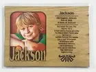 JACKSON Personalized Name Profile Laser Engraved Wood Picture Frame Magnet