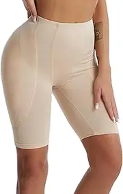 XJKLBYQ High Waisted Body Shaper Shorts Shapewear,Butt Lifting Shapewear,Seamless Tummy Control Shapewear with Hip Padding for Women Daily, Work, Yoga, Gym