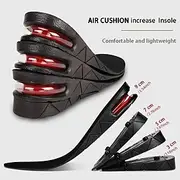 Adjustable Height Increase Insoles – Invisible Shoe Inserts for Men Women, 1.18 to 3.54 inch Lift, Comfortable and Breathable