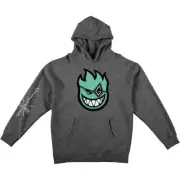 Spitfire Gnarhunters Bighead Hooded Sweatshirt - SMALL Charcoal Heather
