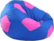 UYSOFRCV Stuffed Animal Storage Bean Bag Chair Cover for Children, Waterproof Oxford Plush Toys Organizer Cover ONLY (Stuffing Not Included),Blue,dia100CM