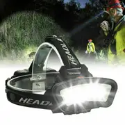 Torch Headlamp 100000LM COB LED Headlight USB Rechargeable Flashlight Work