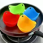 4PCS Silicone Egg Poacher Cook Poach Pod Kitchen Baking Cooking Cup Mould New