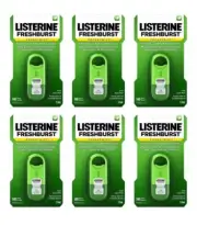 6-Pack New Listerine Freshburst Pocketmist Fresh Breath Spray Mist for Oral Care