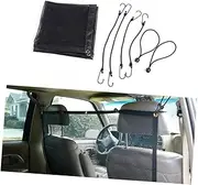SUPVOX Pet Fence Car Vehicle Barrier Dog Barrier Backseat Mesh Pet Safety Net Oxford Fabric Black Easy Setup Fit