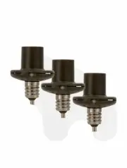 Westek SLC2BCB3 Candelabra Dusk To Dawn Light-Sensing Socket Adapter 3-Pack New