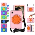 For Samsung Galaxy Tab A9 8.7" X110 X115 X117 Kids Shockproof Case Handle Strap