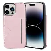 Soka Hanman Card Leather Case (Suits iPhone 15 Pro Max) - Rose Gold