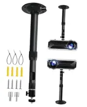 Projector Ceiling Mount Length 12-18 in / 31-45 cm Projector Mount 360° Black
