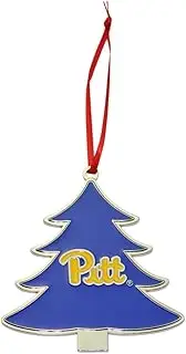 Pittsburgh Panthers Tree Shaped Metal Christmas Ornament
