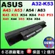Asus 華碩電池原廠 X44 X44C X44H X44HY X44HO X44HR X44L X44LY X54 X54F X54H X54HB X54HY X54HR X54HY X54K X54L X54LB X54LY A53 K53