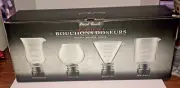 New Final Touch Stopper Set Cocktail Shakers Martini Hurricane Snifter Whiskey