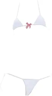 [WLHZD] Women's Sexy Micro Bikini Suit Anime Bikini Cosplay Lingerie Kawaii Bra and Panty Set Cute