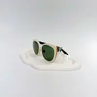 在飛比找PopChill優惠-[二手] Dior 白框拚綠內框太陽眼鏡DIORIFIC2N