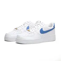 在飛比找PChome24h購物優惠-NIKE 休閒鞋 AIR FORCE 1 07 白藍 金扣 