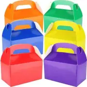 Pack of 6 Birthday Party Supplies Assorted Colours Lolly Treat Favour Boxes