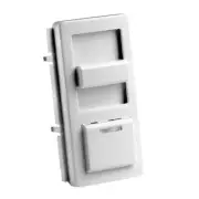 Illumatech Slide Dimmer Switch Faceplate with Locator Light, IPKIT-W, White