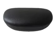 A New Day Black Pebbled Faux Leather Hard Clam Shell Glasses Case New W/ Tag XL