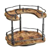 Organizer Seasoning Rack Vanity Storage Rotatable Jars Holder Turntable