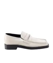 Square head loafer shoes 40 White