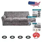 Durable Large Sofa Cover Set – 4 Piece Slipcover with Elastic Closure Protection