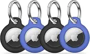 【4 Pack】 MOLOSLEEVE for Airtag Holder for Air Tag Case with Keychain, Anti-Scratch for Airtags Key Chain for Apple for Air Tags, for Airtag Accessories for GPS Item Finder Tracker, Multicolor