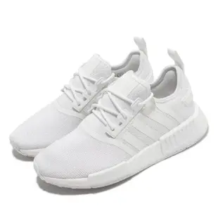 【adidas 愛迪達】休閒鞋 NMD_R1 Primeblue 男鞋 女鞋 白 全白 Boost 經典 愛迪達 情侶鞋(GZ9259)