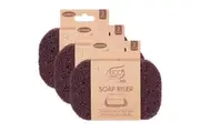 3x Eco Basics Soap Riser Dish Elevator Holder Storage Sink Organiser Raspberry