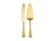 Casa Domani Castello Cake Serving Set 2 Piece Champagne Gift Boxed