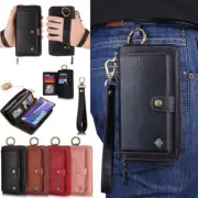 For Google Pixel 4 Business multifunction Leather Zipper Detachable Wallet Case