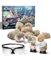 Discovery Kids Toy Mystery Crystals Geode Excavation Kit 14pc Science Technology