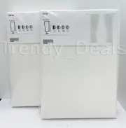 Ikea RITVA Curtains 6 Panels (3 pairs) 100% Cotton w/ Tie-Back 57" x 118" White
