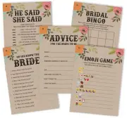 Inkdotpot Bachelorette Party Games Set Bundle Of 5 (Activities for-5bK