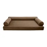 STYLE V6 Twin Velvet Contrast Indoor Daybed Mattress Pillow |COVER ONLY| AD308