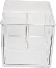 Beavorty Hair Storage Box Barber Tool Box Hairdressing Scissors Holder Salon Hairdresser Scissor Storage Case Hair Comb Tool Case Makeup Pen Hair Clips Barber Tools Hair Scissor Organizer