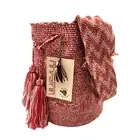 2 COLORS Colombian Large Handmade Wayuu Tribe Mochila Bucket Boho Bag RED