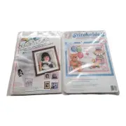 Stitch A Photo Personalized Needlework And Stitchables Birth Record W/ Frame NEW