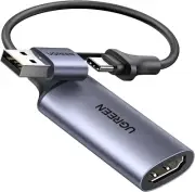 Video Capture Card HDMI to USB-C/USB 2.0 Full HD 4K 1080P Compatible with Switch