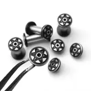 4 Pieces Knife Handle Fastening Steel Screws Rivets Nuts Corby Bolts Pins Screws