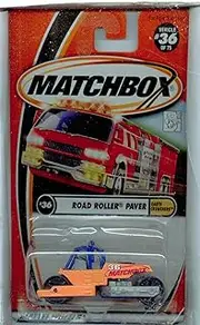 Matchbox 2001-36/75 Earth Crunchers Road Roller Paver 1:64 Scale