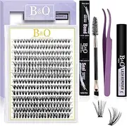 Lash Clusters Kit 280PCS Eyelash Extension Kit Cluster Lashes Kit 30D+40D Lash Extension Kit C Curl Lash Clusters Kit with Lash Glue&Lash Remover&Applicators for Beginners(30D40D-KIT,0.07C-9-16MIX)